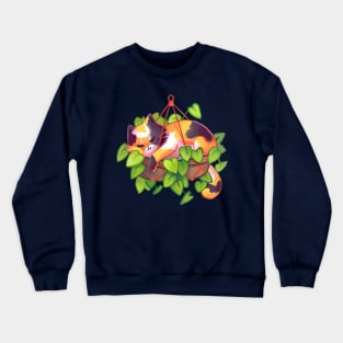 Cat and plants Crewneck Sweatshirt